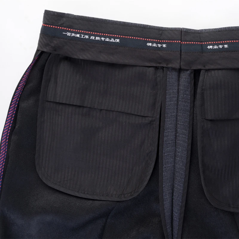 ICPANS Big Size 40 42 44 Suit Pants Man Autumn Wool Formal Office Trousers Men High Waist Straight Loose Dress Pants Men