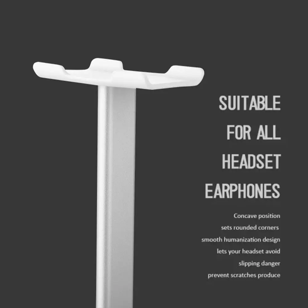 EarTlogis Headphone Stand Earphone Holder Rack Hang Non slip Universal Headset Hanger For All Size Headphones