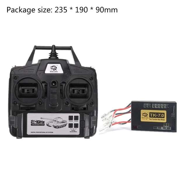 2.4GHz Remote Control Radio System DIY Toy TK-7.0 Version Receiver Main Board Digital Radio Transmitter for 1/16 RC Tank 3