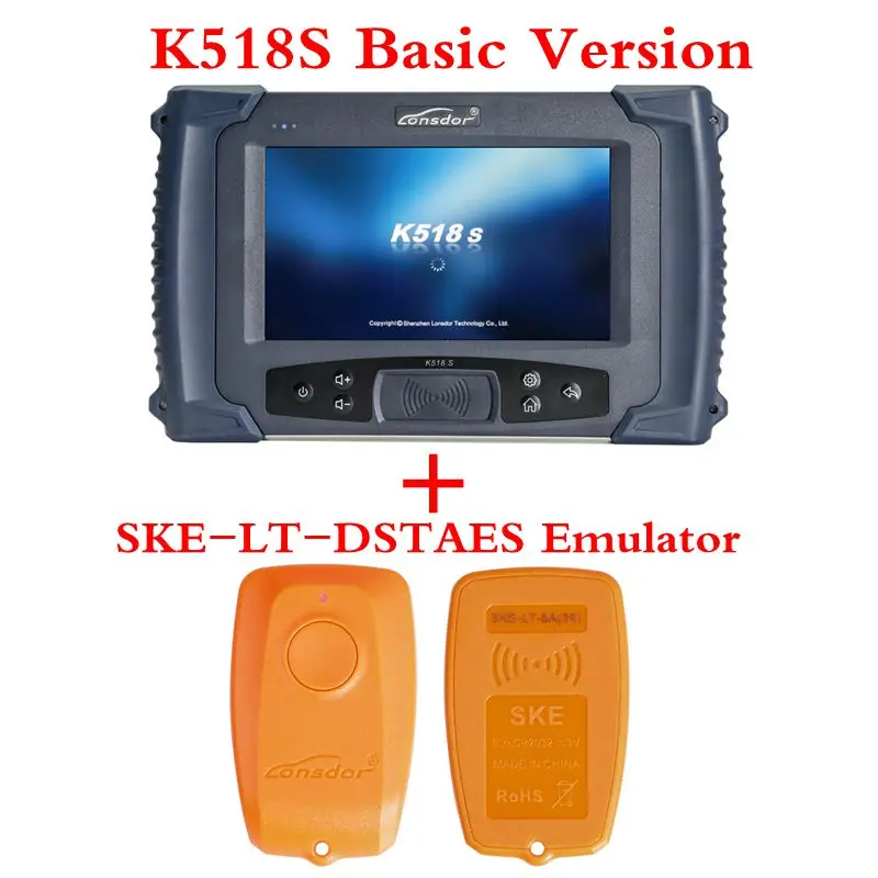 With SKE-LT Orange Новая автоматическая программатор LONSDOR K518S Базовая версия без жетонов ограничения поддерживает все функции изготовления и настройка счетчика пробега - Цвет: With SKE-LT Orange