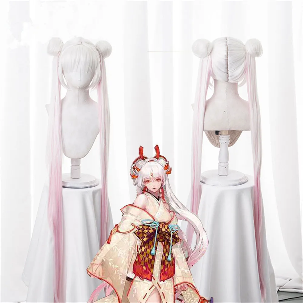 

New Fashion Game Onmyoji Cosplay Wigs Shiranui Cosplay Wig 120 CM Long Heat Resistant Synthetic Hair Wigs