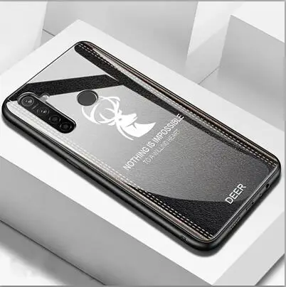 Чехол из закаленного стекла с оленями и травой для OPPO Realme X2, Мягкая силиконовая жесткая задняя крышка для OPPO RealmeX2, чехлы для OPPO Realme X 2 - Цвет: A1