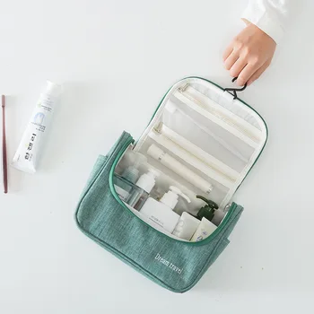 

Travel waterproof cationic hook wash bag big home bathroom cosmetics storage hanging bag beauty makeup finishing bag