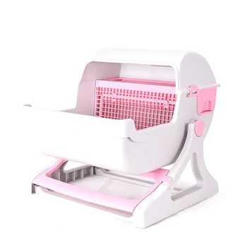 

Pet Supplies Factory Direct Sale Extra Large Semi-automatic Cat Toilet Pet Toilet Semi-closed Cat Litter Box