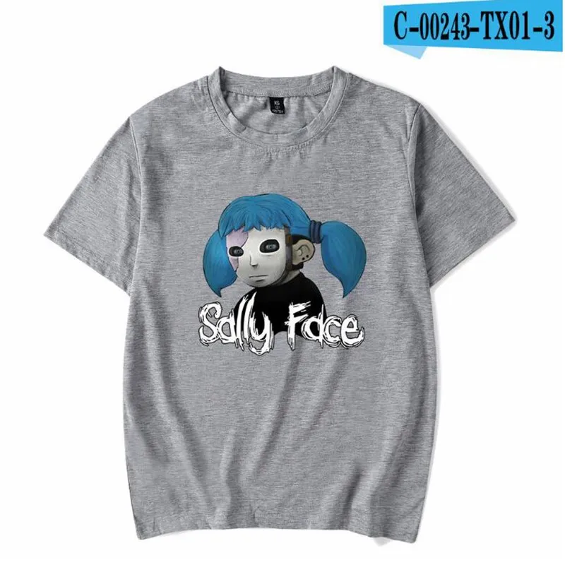 4 Футболка Sally Face, ужасная игра, женская и мужская футболка с коротким рукавом, летние повседневные хлопковые топы, хип-хоп Уличная одежда, футболки - Цвет: 4