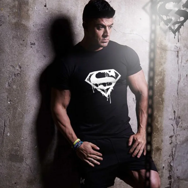 

t-shirt Superman/Batman/spider man/captain America /Hulk/Iron Man / t shirt men fitness shirts men t shirts