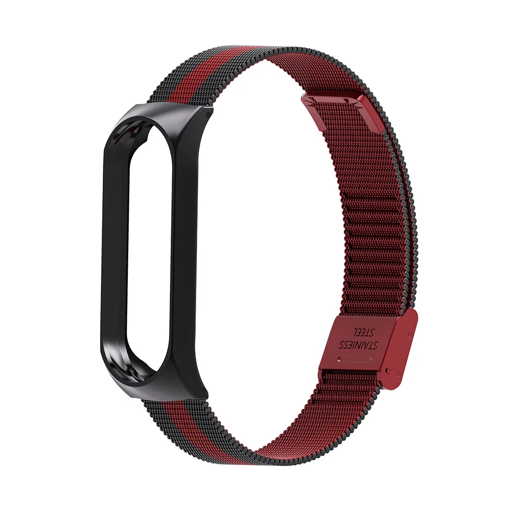 Металлический ремешок для Mi Band 4 и 3 из нержавеющей стали 4|Смарт-аксессуары| |