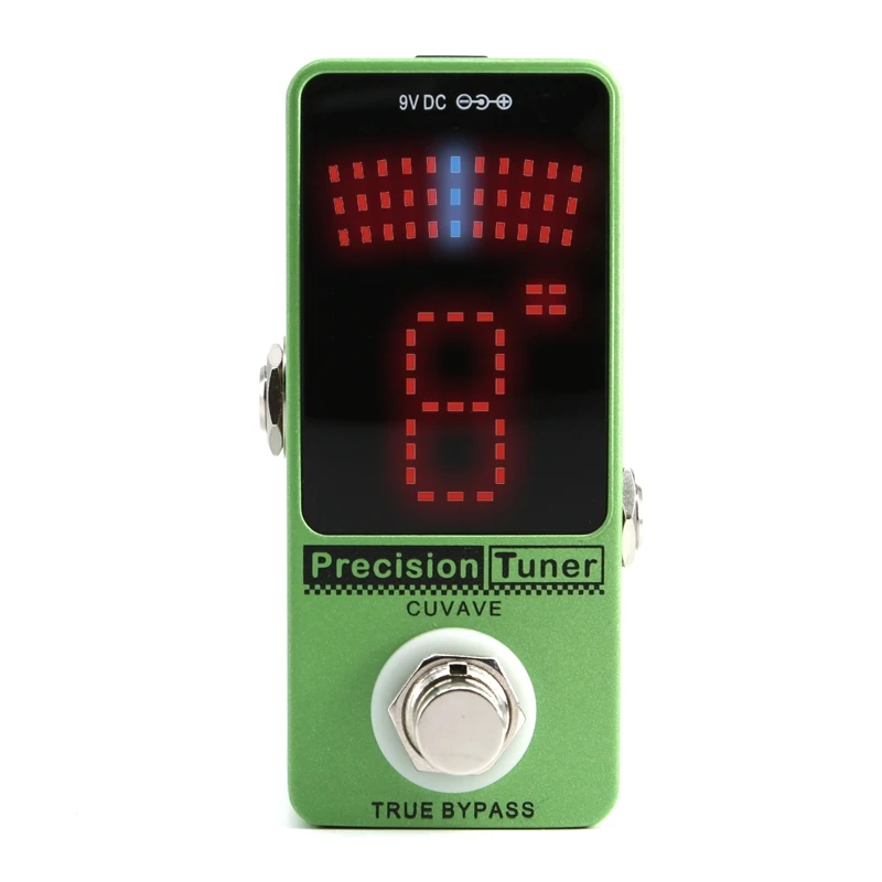 

Acoustic Guitar Tuner Pedal Precision Tuner Pedal Guitar Pedal Tuner LED Display with True Bypass for Chromatic Guitar Bass