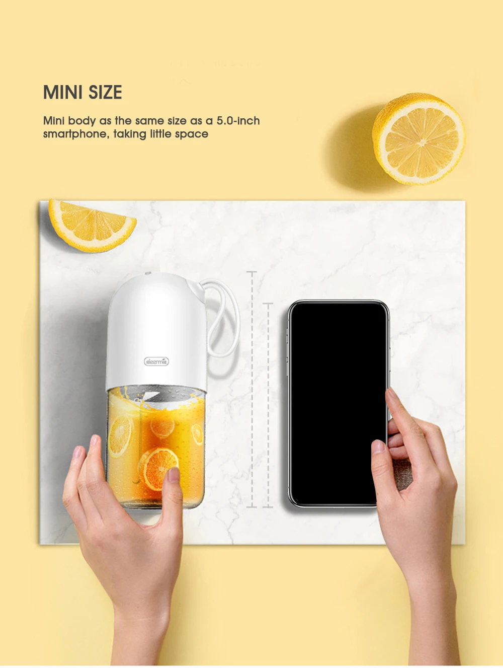 Xiaomi Deerma Dem-Nu01 300 мл портативная электрическая соковыжималка r блендер мини-Капсульная форма мощная электрическая соковыжималка чашка для путешествий спортзала