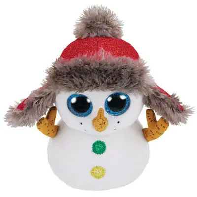 15CM Ty Beanie Boos Big Glitter Eyes Christmas Golden Horn Deer Sven Snow Plush Stuffed Animal Super Soft Christmas Gift Multicolor