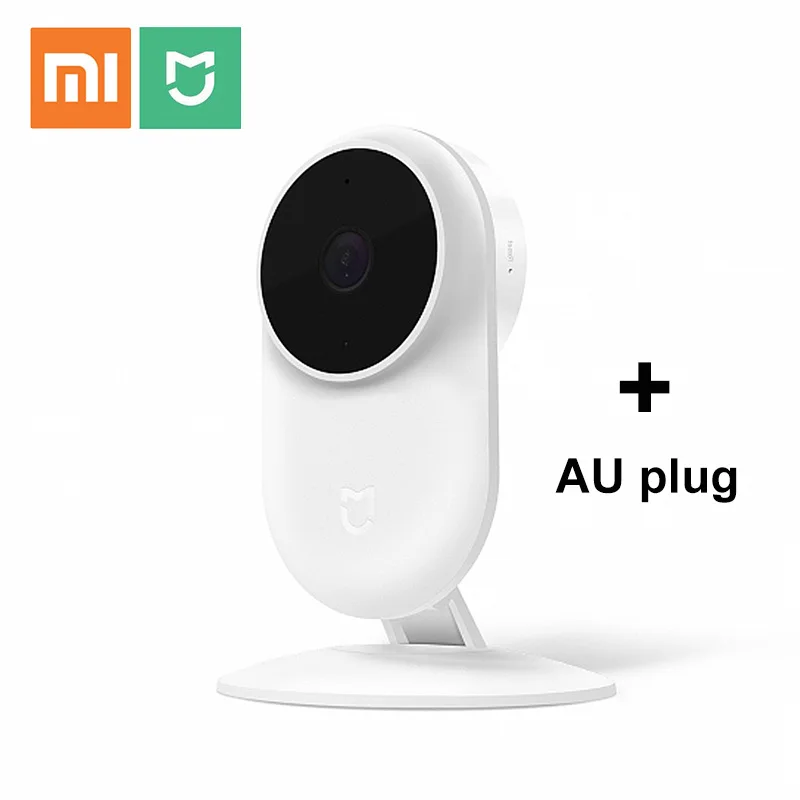 add AU plug Новейшая смарт-камера Xiaomi Mijia 1080P 2,4G Wifi Беспроводная 130 широкоугольная камера ночного видения двухсторонняя камера голосовой связи s - Цветной: add AU plug