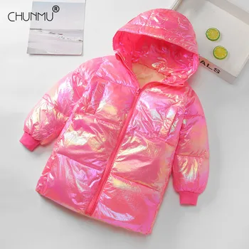 

Winter Kids Jacket For Girls Thicken Girls Long Coat Hooded Warm Childrens' Jacket Outerwear Coat Girls Clothes Kids Coat
