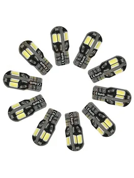 

10x Canbus T10 194 168 W5W 5730 8 LED SMD White Car Side Wedge Light Lamp 10PCS