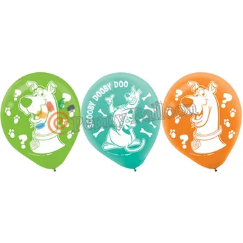 

12pcs Scooby Doo Balloon Inflatable Happy Birthday Decorations balloon Globos Toys For Kids