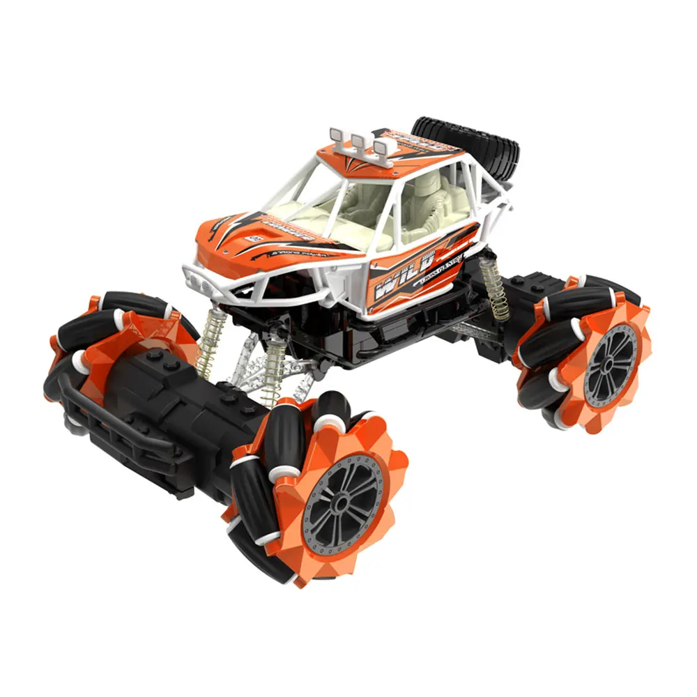1:16 4WD радиоуправляемая Игрушечная машина 2,4G беспроводной контроль Дрифт альпинистский трюк rc автомобиль с колесом Mecanum горизонтальный дрейф внедорожный свет музыка - Цвет: Orange B