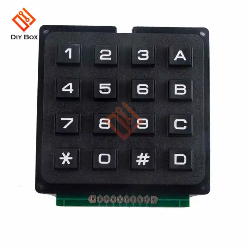 

12 Key 4x3 Matrix Array Membrane Switch Keypad 16 Key 4x4 Matrix Array ABCD Matrix Keyboard Module Membrane Switch Keypad