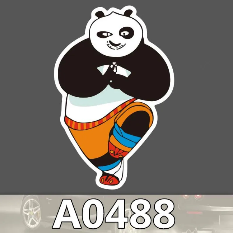 

Bevle A0488 Kung Fu Panda Po Waterproof Sticker for Cars Laptop Luggage Skateboard Graffiti Cartoon Notebook Stickers