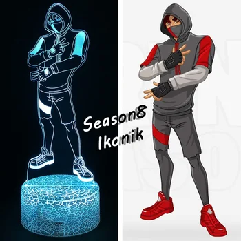 

Fortress night Season 8 Ikonik Model Figure Lamps Light up Figurine Night Lights Battle Royale Light Toys Perfect Gifts For Kids