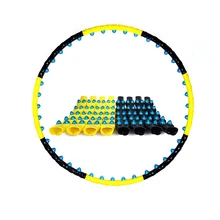 Фитнес Массаж Упражнения Тренировки Спорт обруч съемный 7/8 частей легко установить двухрядный Магнитный фитнес обруч тренировки Кроссфит