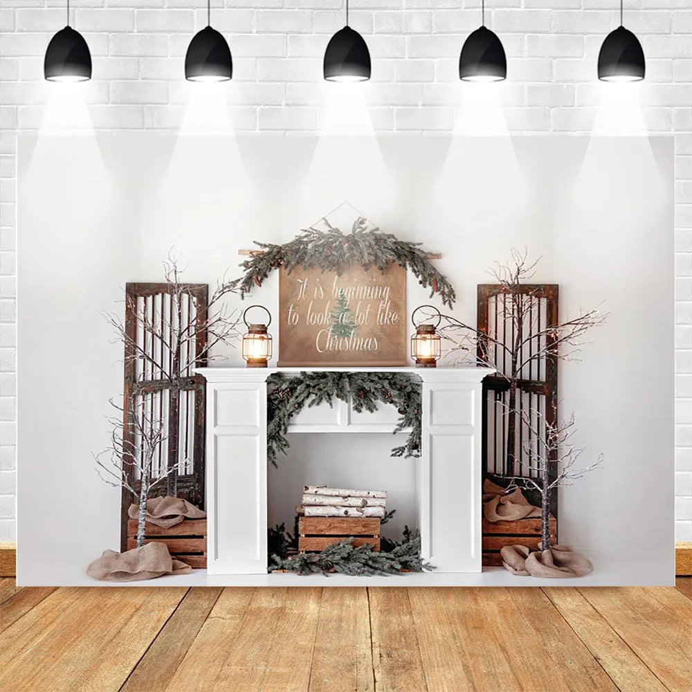

Mehofoto Photography Backdrop Christmas Party Background for Photo Studio Christmas Tree Window Backdrops Photophone