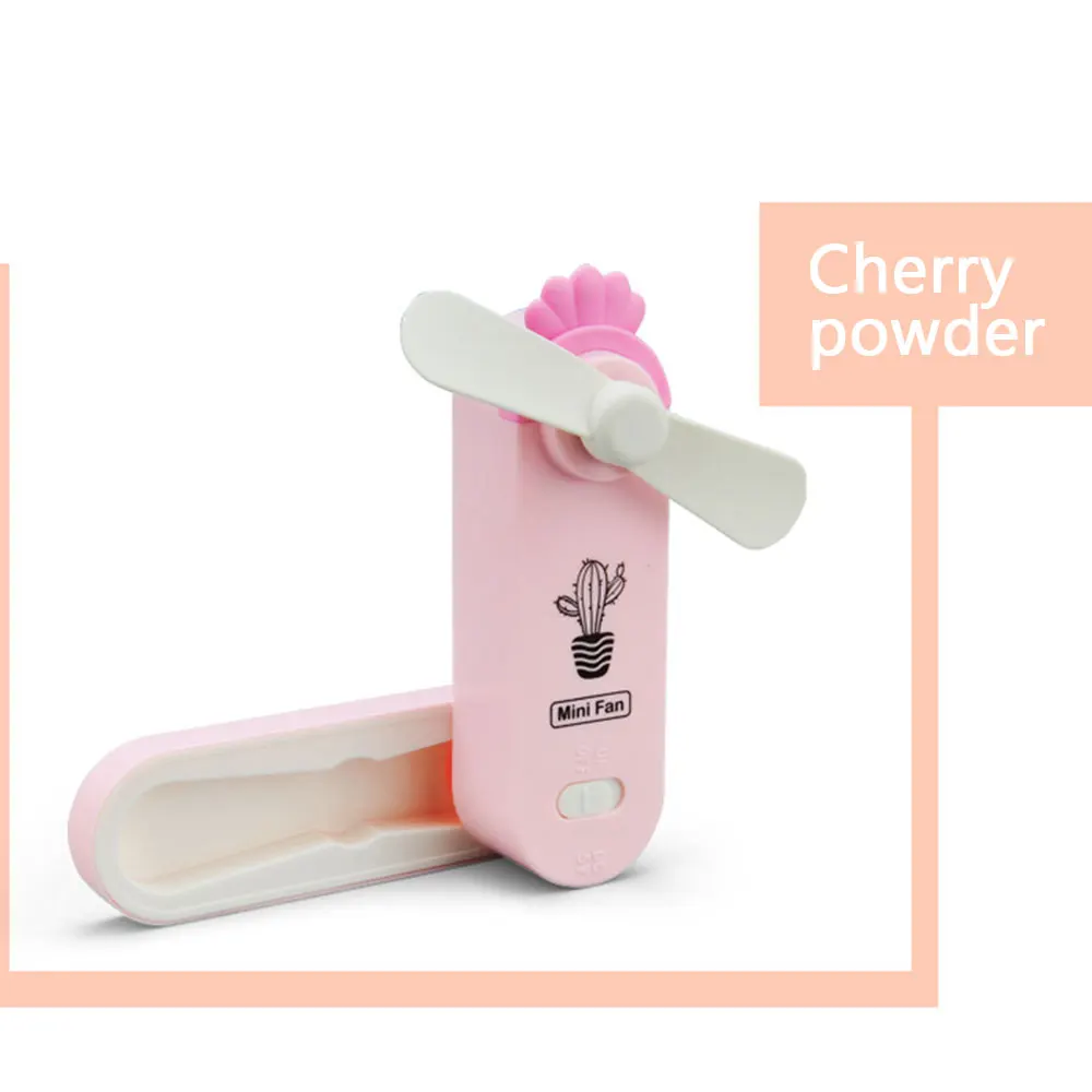 Pink USB мини вентилятор охлаждения кактус вентилятор ABS милый портативный ручной мультфильм путешествия дома на открытом воздухе летом - Цвет: Pink