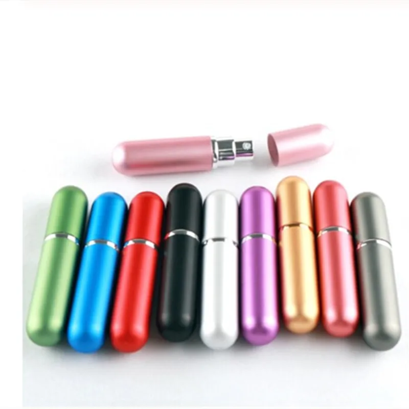 

5ml Refillable Portable Traveler Aluminum Spray Atomizer Empty Perfume Bottle Empty Parfum bottle Makeup Container Spray Bottlle