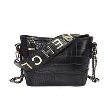 Новинка, роскошные женские сумки, дизайнерские сумки с цепочкой, Крокодиловая Кожа, на одно плечо, косая через плечо, модная сумка
