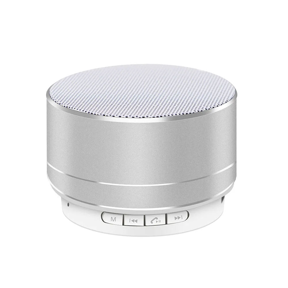 Silver Grey Беспроводной мини-колонка с глубоким басом музыки Динамик для iPhone IPad Tablet Samsung AS99 - Цвет: Silver Grey