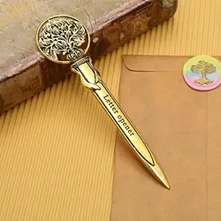 Ouvre lettre en métal à motif rétro européen, pour enveloppes scellées par de la laque, ouverture de lettre, coupe de Carton 