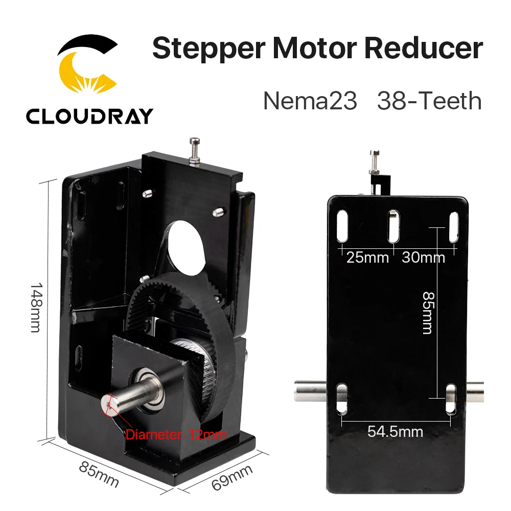 Cloudray шаговый двигатель редуктор Nema23 38-Teeth/Nema23 60-Teeth/Nema34 72-Teeth для CO2 лазерной резки и гравировки