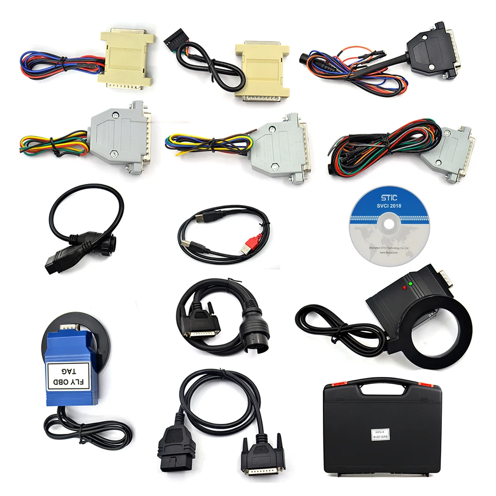 Программатор для ключей SVCI 2020 2019 FVDI 2018 OBD2 FVCI VVDI2 V2015 V2014 J2534 без ограничений Fvdi abrits