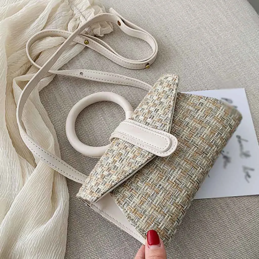 OCARDIAN, новые модные женские тканые сумки, одноцветные сумки, женские сумки, Элегантные дизайнерские сумки через плечо, сумка-мессенджер Jul10