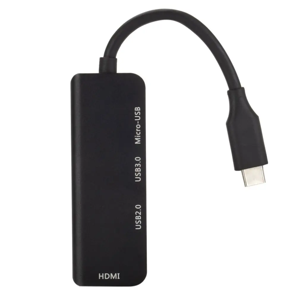 USB-C концентратор к HDMI микро USB 3,0 2,0 4 Порты и разъёмы разветвитель адаптер type-c USB хаб для клавиатуры для принтера телефона жесткий диск Динамик Мышь