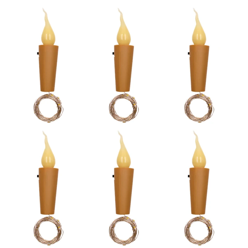

20 LED Wine Bottle Lights Candle Light Cork Lights DIY Christmas String Lights for Party Halloween Wedding Decoration