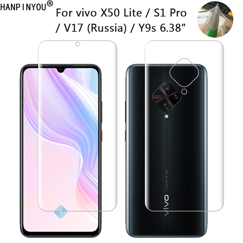 ДЛЯ vivo X50 Lite S1 Pro Prime V17 Y9s прозрачный ТПУ/матовый анти отпечатки пальцев гидрогель