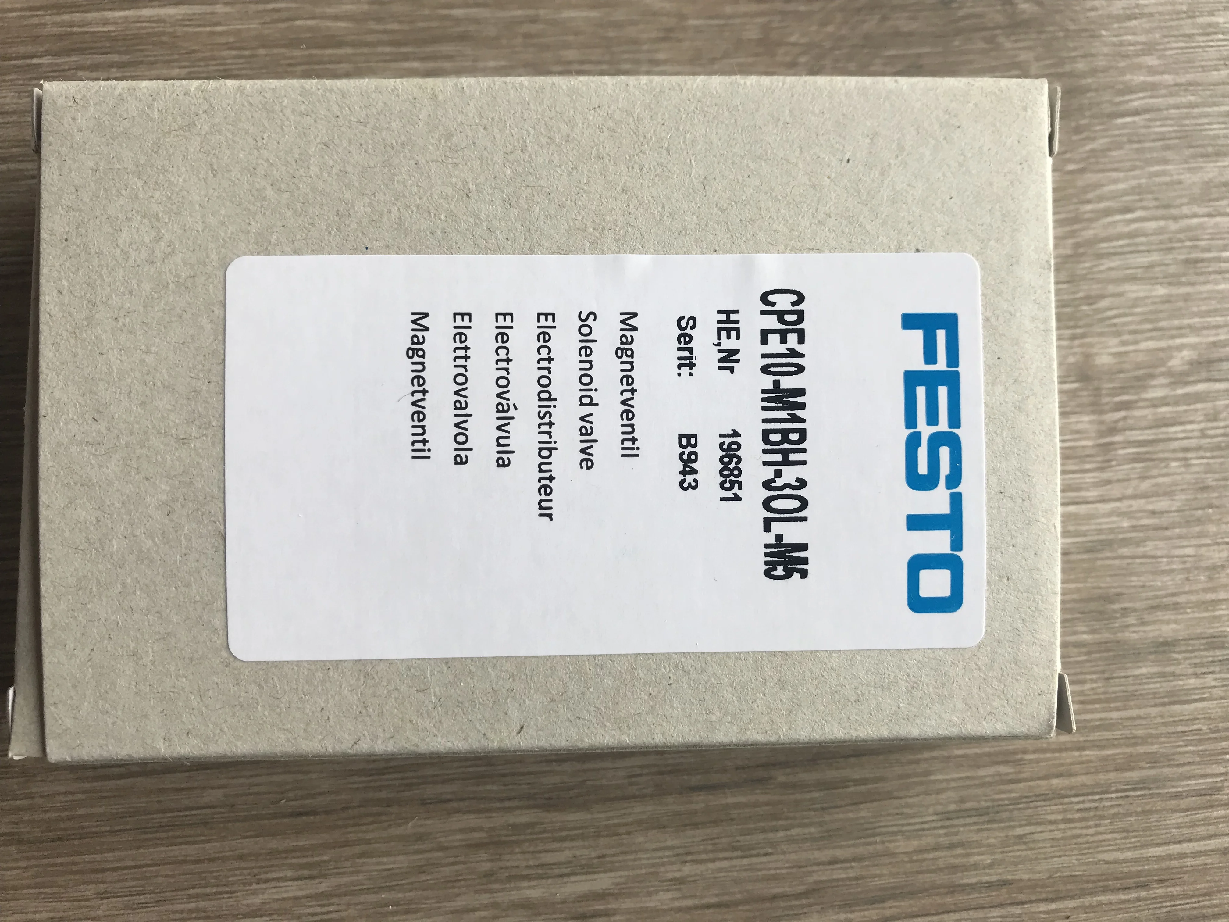 New FESTO Solenoid valve CPE10-M1BH-3OL-M5 | Электроника
