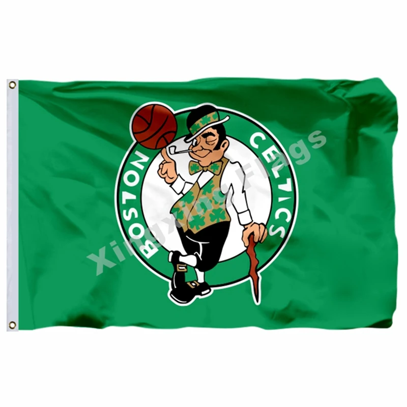 Boston Celtics Национальный флаг 3ft X 5ft полиэстер Boston Celtics баннер Летающий Размер № 4 90X150 см пользовательский флаг