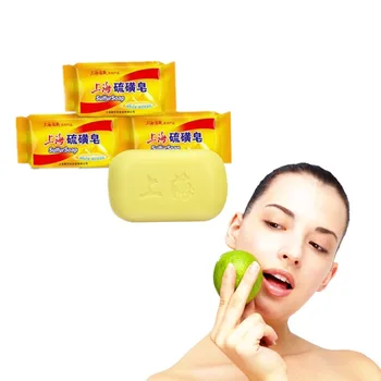 

Shanghai Sulfur Soap Eczema Antipruritic Acne Treatment of Fungal Dermatitis Acne Chinese Medicine Formula Removing Acarids