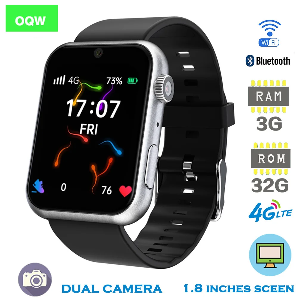 3 ГБ 32 GPS WIFI Беспроводная оплата 4G Смарт-часы 1 88 дюймов сенсорный экран для