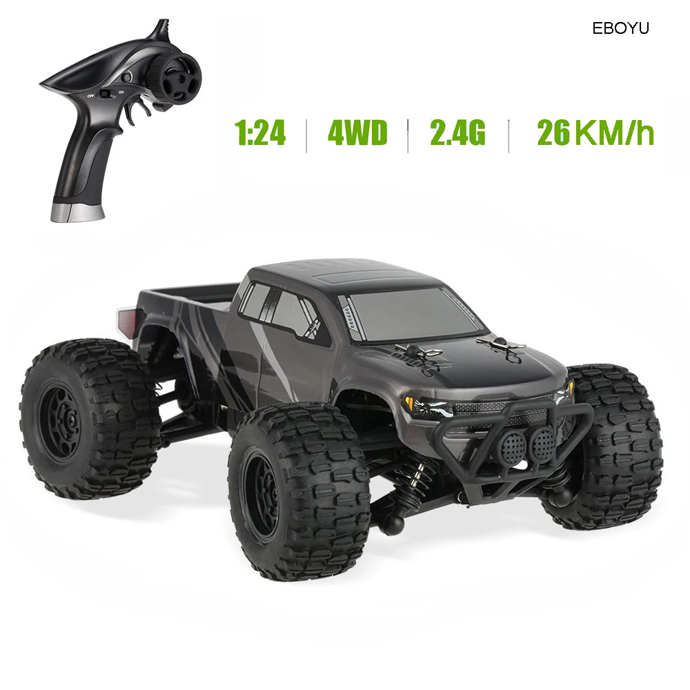 cheap EBOYU 2138 124 2.4GHz 4WD 2CH RC Car Rock RC Crawler RTR Off Road RC Racing Car