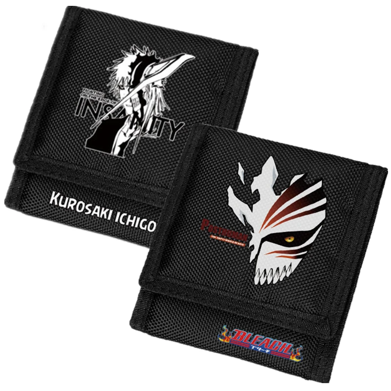 Японский аниме отбеливатель Kurosaki Ichigo с принтом женский короткий кошелек 900D