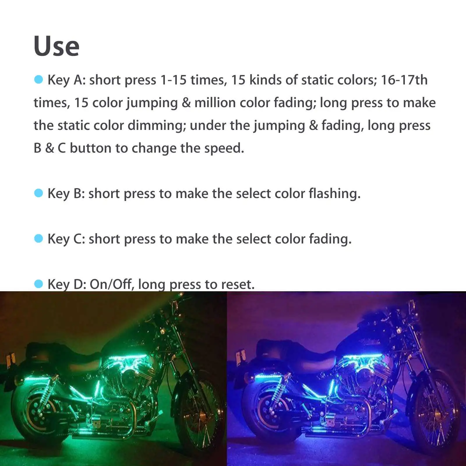 1 шт. 6-в-1 неоновый RGB IP65 Водонепроницаемый мульти-Цвет лампа тест-полосок в наборе с пультом дистанционного управления Управление автомобильные аксессуары A20