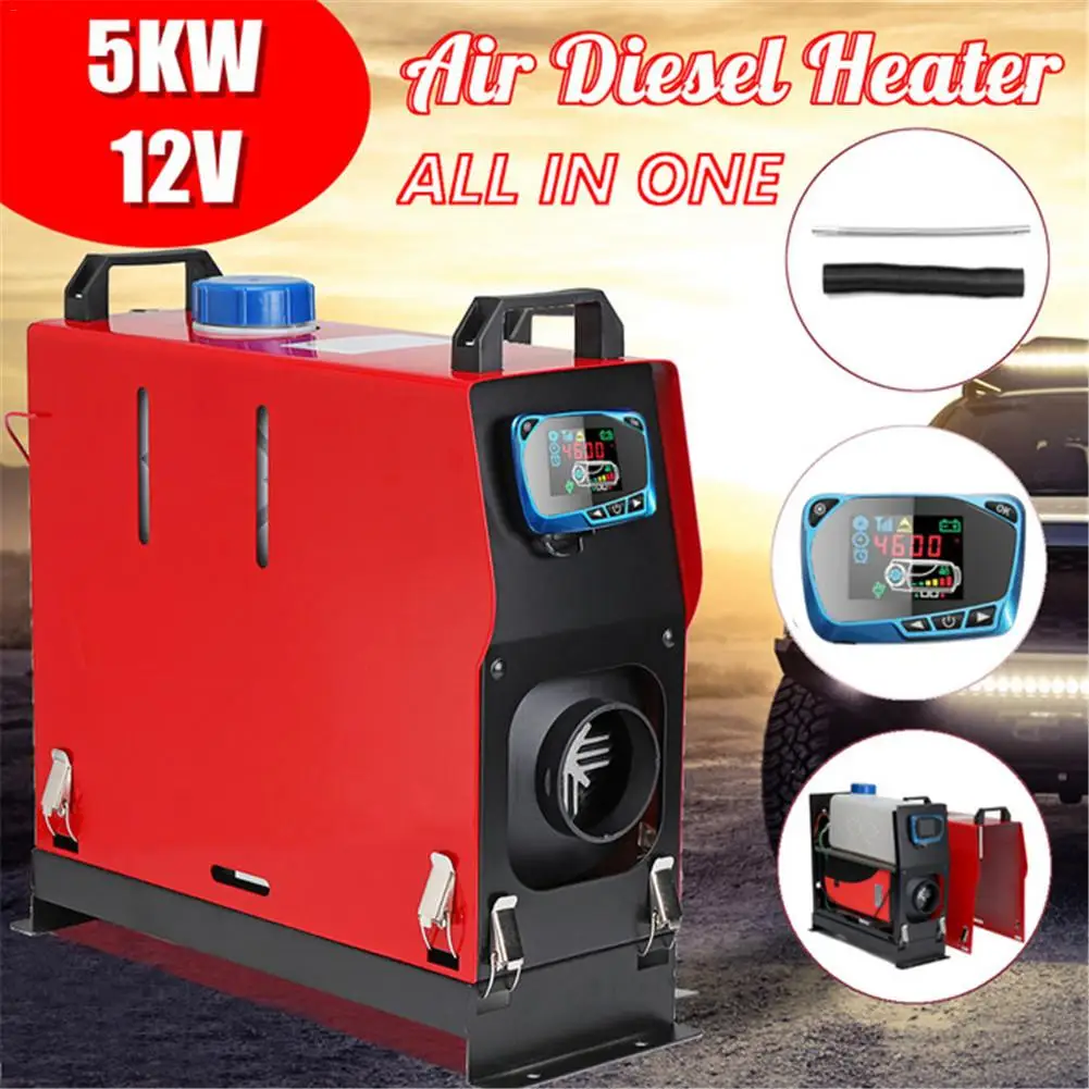 5KW 12V Air Diesel Heater Fuel Pump LCD Switch Remote Control For Truck Boat Car