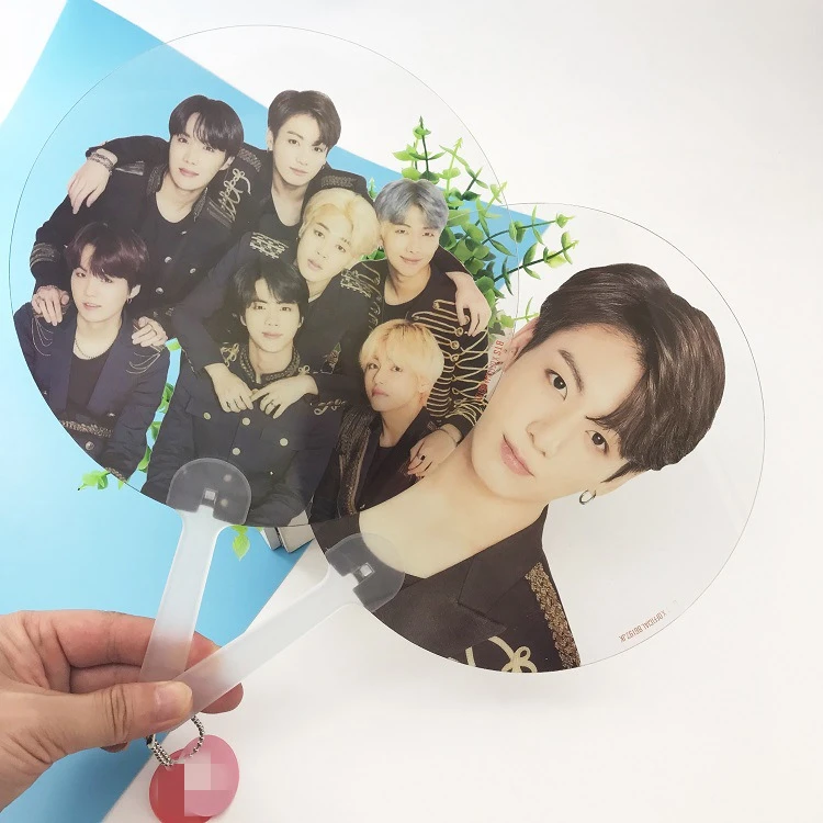 

Kpop Bangtan Boys WORLD TOUR Same Translucent Fans LOVE YOURSELF ANSWER Concert Same Fans 18X28 CM