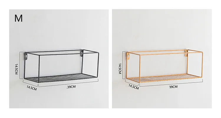 1 шт., кованый железный Золотой стеллаж для хранения, настенные полки, кухонные Вешалки для ванной комнаты, держатель, органайзер, принадлежности, украшение для дома
