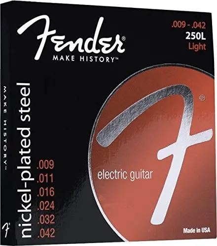 Стальные гитарные струны Fender Super 250's с никелированным покрытием все 8 доступных