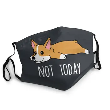 

Funny Not Today Corgi Dog Adult Reusable Face Mask Anti Haze Dust Mask Protection Mask Respirator Mouth Muffle