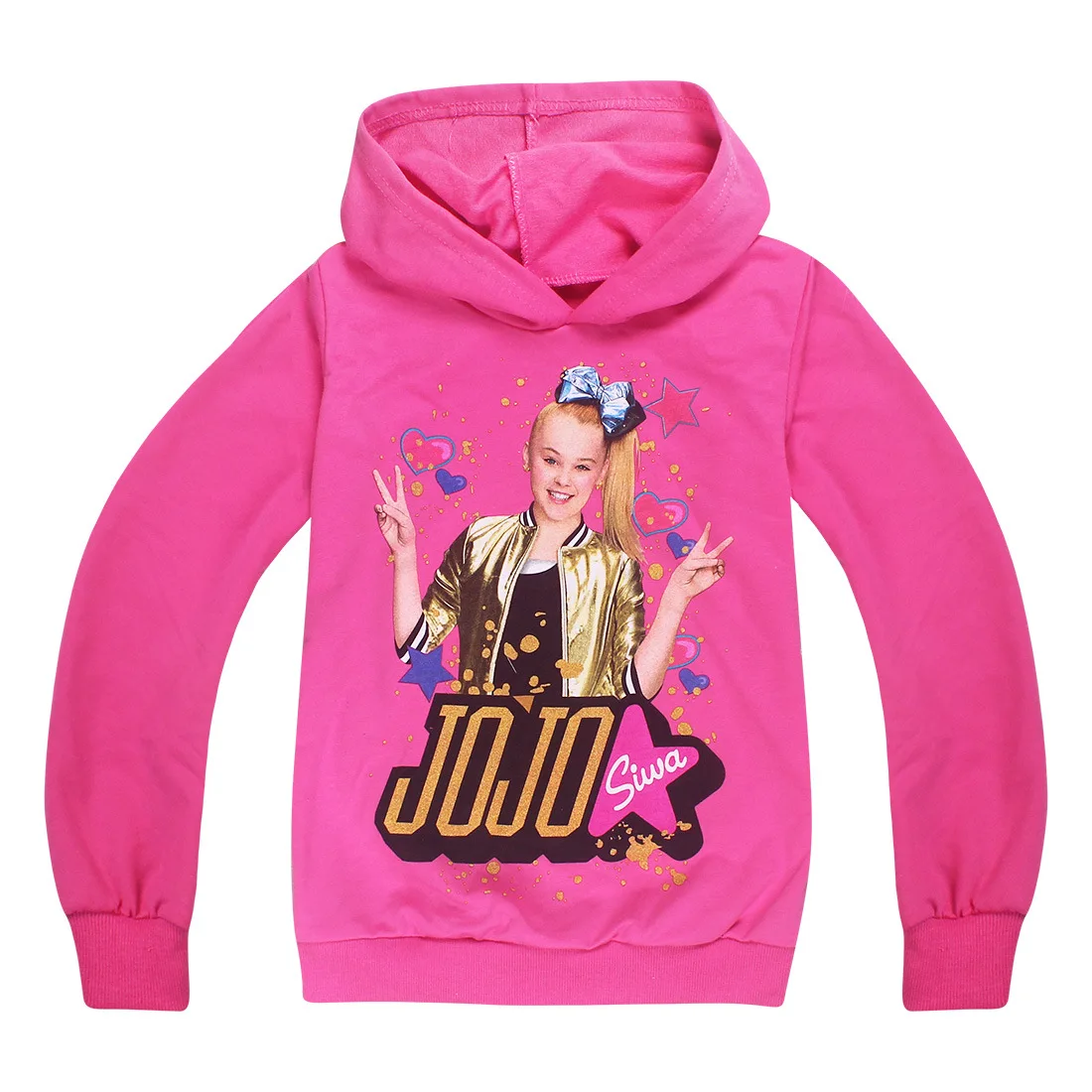 Коллекция года, детский весенне-осенний костюм Jojo Siwa для маленьких девочек, толстовка с капюшоном+ штаны спортивный костюм для школьников, комплект одежды