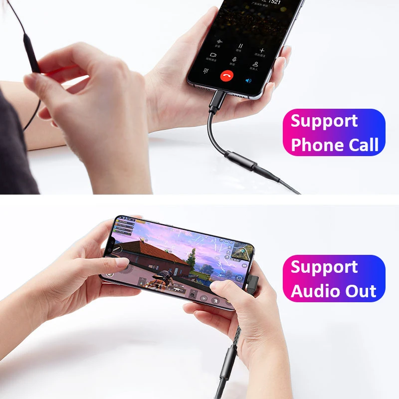 USB C до 3,5 мм аудио адаптер с декодером ЦАП PCM 16 бит/48 кГц для Google Pixel SAMSUNG Note10 Note 10+ Android Mobile iPad Pro