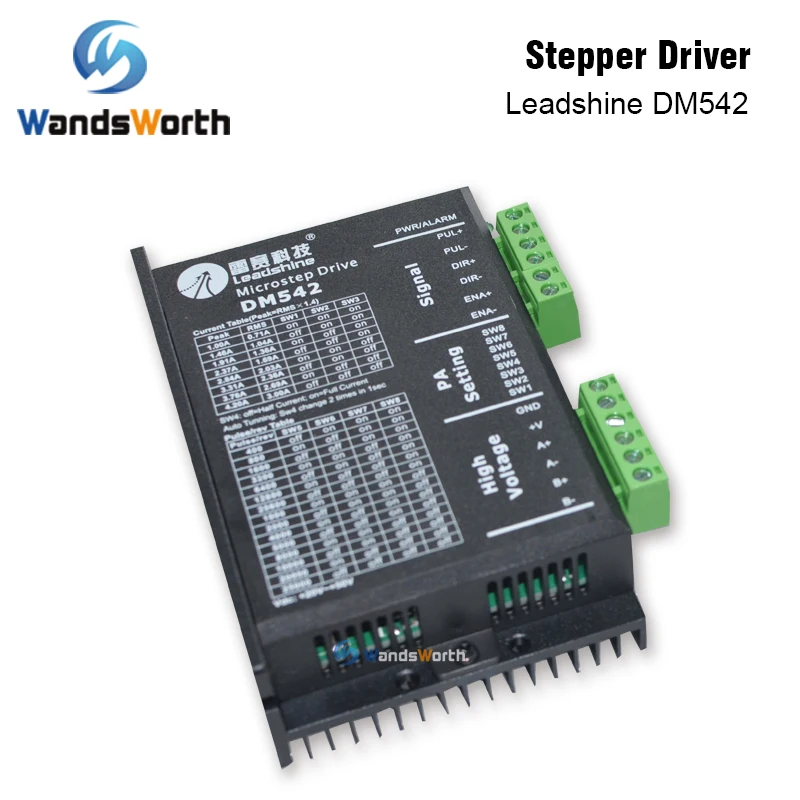 Wandsworth Leadshine 2 трехфазного шагового двигателя DM542 20-50VAC 1,0-4.2A для Co2 лазерной гравировки резки